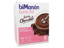 BiManán beSlim sabor chocolate 6 natillas